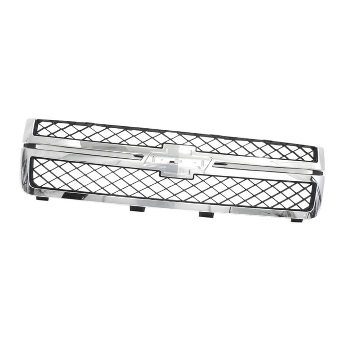 2011-2014 Chevy Silverado 2500hd 3500hd Grille Chrome Frame with Dark Gray Inserts GM1200639