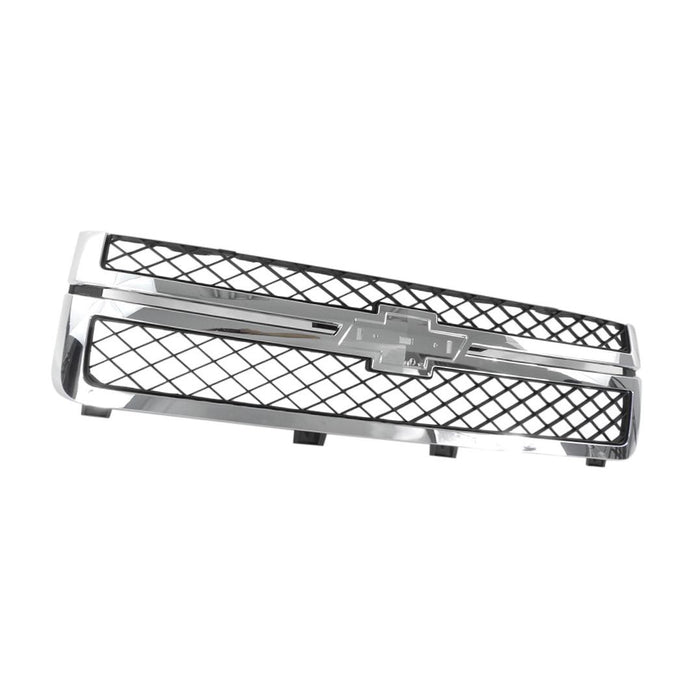 2011-2014 Chevy Silverado 2500hd 3500hd Grille Chrome Frame with Dark Gray Inserts GM1200639