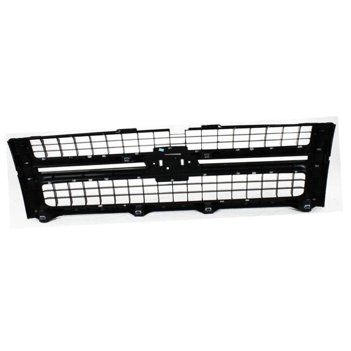 New Replacement Parts Front Plastic Chromed frame;Matte black Insert Grille Compatible With Silverado 2500 HD LTZ,WT,LT Silverado 3500 HD WT,LT,LTZ 25825521 GM1200608