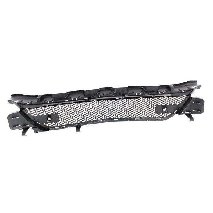 Grille Assembly Compatible with 2015-2017 Dodge Charger Textured Black Shell and Insert with Hood Scoop