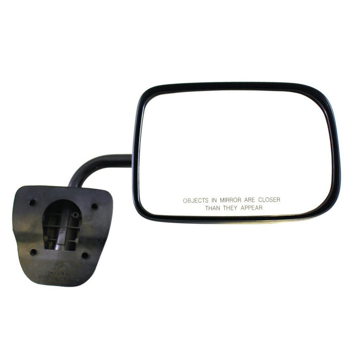 Passengers Manual Side View Mirror 6x9 Low Mount Textured Replacement for Dodge Van 55154968