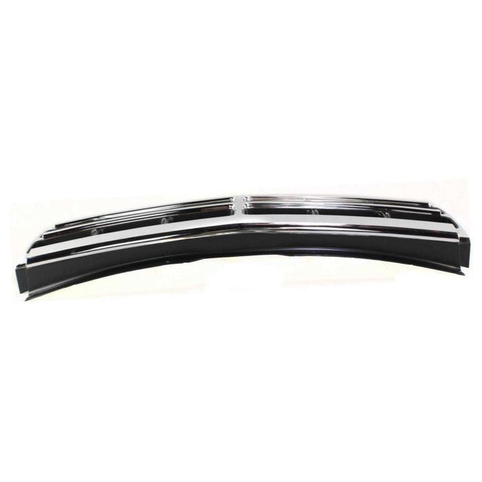 CarPartsDepot, Black Insert Chrome Grille Grill Front Body Parts, 400-17777 CH1200181 56003352