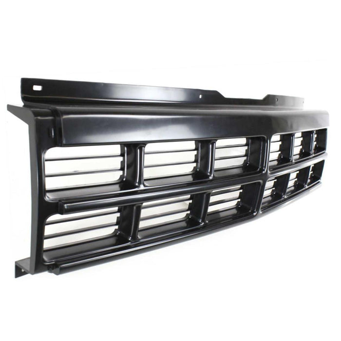 CarPartsDepot, Front Black Pickup Grill Grille Plastic Assembly Replacement New, 400-17781 CH1200194?5BB76KX8?