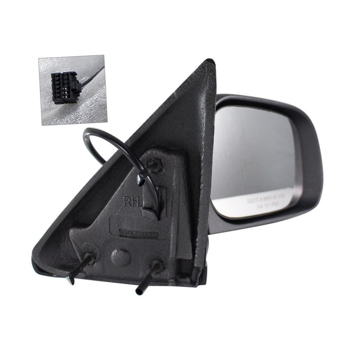 CarPartsDepot New Replacement Parts Front Right Passenger Side Power Heated Side View Door Mirror Compatible With DODGE Dakota
