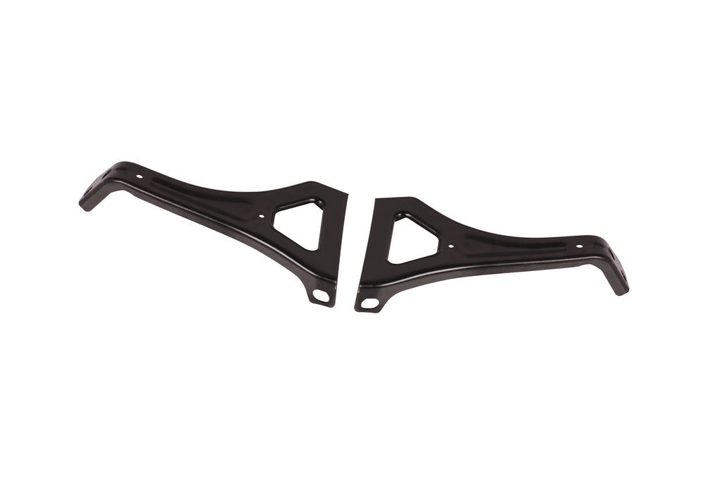 CarPartsDepot, Black Rear Step Bumper Bar Assembly W/Brackets Replacement, 364-17125-20-BK CH1102370 82401315