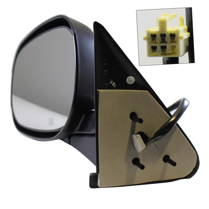 JustDrivably Replacement Parts Front Driver Side Door Exterior Mirror Outside Rear View Compatible With Dodge Ram 1500 2500 3500 Pickup Truck 1998 1999 2000 2001 2002