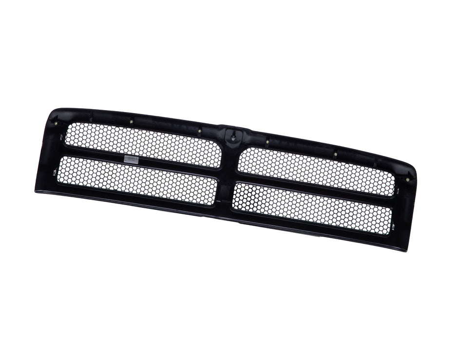 JustDrivably Replacement Parts Front Grille Grill Assembly With Black Shell Frame With Black Honeycomb Insert Compatible With Dodge Ram 1500 1994-2001 Ram 2500 3500 1994-2002 Pickup Truck