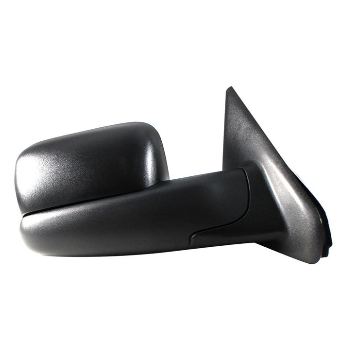 New Replacement Parts Front Right Passenger Side Manual Side View Door Mirror Compatible With DODGE Compatible With RAM 1500 2500 3500 With Towing Package Fits CH1321227 55077492AG