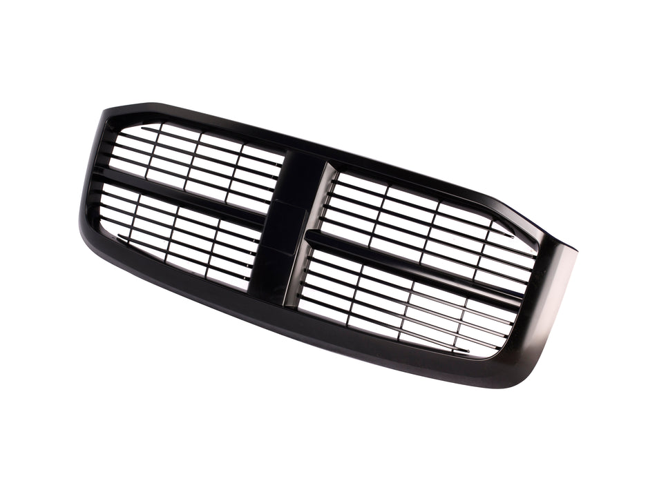 JustDrivably Replacement Parts Front Grille Grill Assembly With Black Shell Frame With Black Horizontal Insert Compatible With Dodge Ram 1500 2006-2008 Ram 2500 3500 2006-2009 Pickup Truck