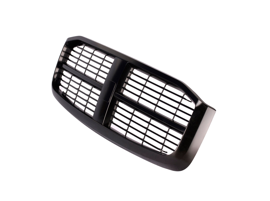 JustDrivably Replacement Parts Front Grille Grill Assembly With Black Shell Frame With Black Horizontal Insert Compatible With Dodge Ram 1500 2006-2008 Ram 2500 3500 2006-2009 Pickup Truck