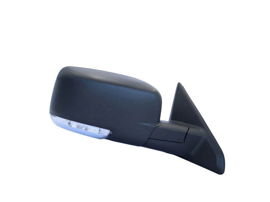 CarPartsDepot, Door Mirror Assy Passenger Right Side Power Glass Manual Folding Textured Black Cover Compatible With Dodge Ram 1500 Ram 2500 Ram 3500 2009-2012 Pickup Truck 09 10 11 12