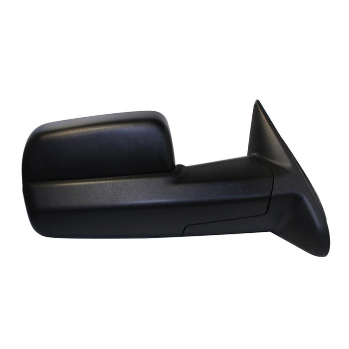 Front Right Passenger Side Manual Textured Side View Door Mirror Compatible With DODGE Compatible With RAM 1500 2500 3500 With Towing Package Fits CH1321314 55372072AE