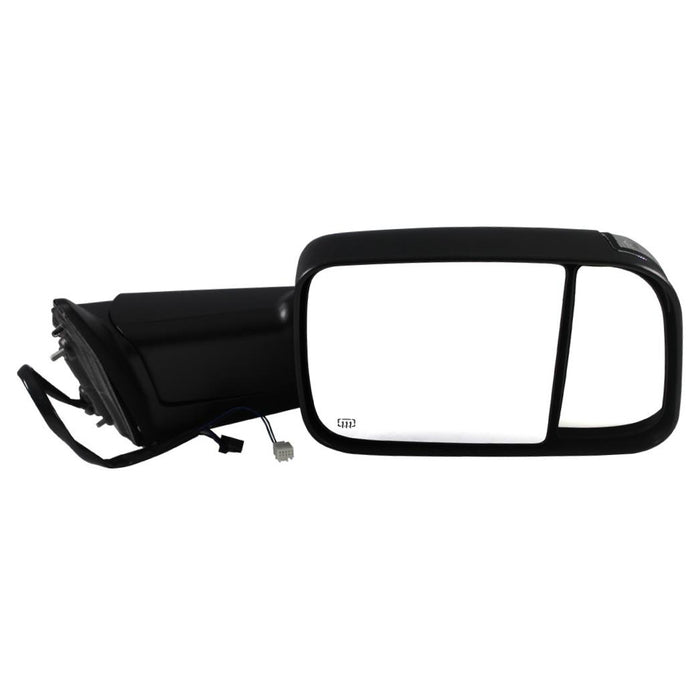 Passengers Power Tow Flip-Up Mirror Heated Clear Signal Puddle Lamp Replacement for Dodge & RAMPickup Truck 55372071AJ 55372070AJ