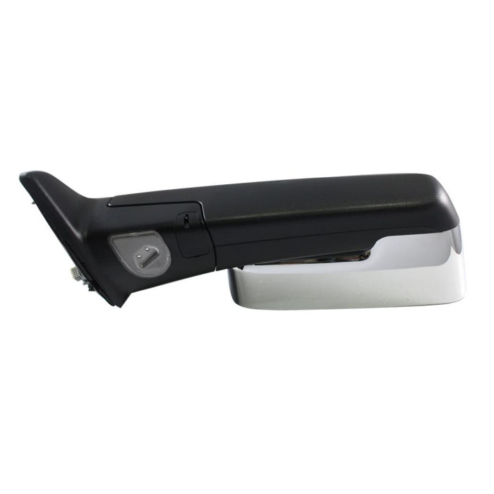 2013-2014 Compatible With RAM 1500 Front,Left Driver Side DOOR MIRROR CHROME WITH PUDDLE LAMP,WITH TEMP SENSOR TOWING TYPE,POWER,HEATED,WITH MEMORY,WITH SIGNAL LAMP