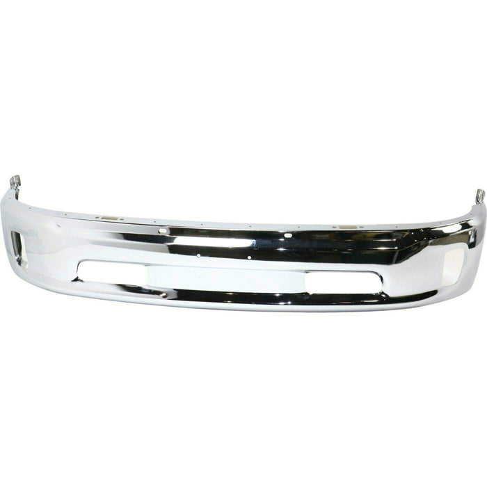 Front Lower Bumper For 2013-2016 Ram 1500 Chrome Steel w/fog light holes