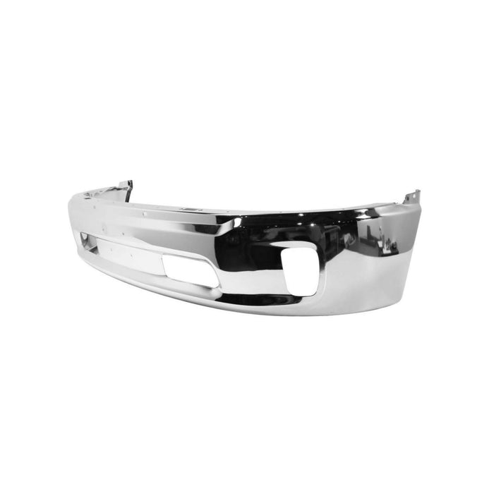 Front Lower Bumper For 2013-2016 Ram 1500 Chrome Steel w/fog light holes