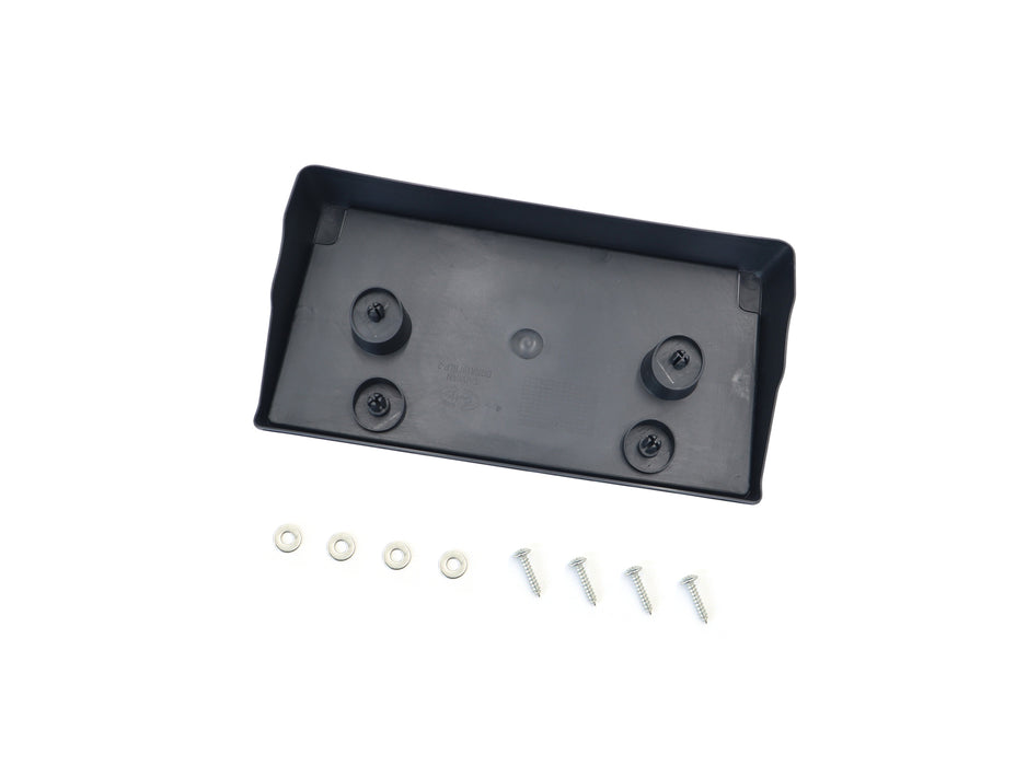 CarPartsDepot Front License Plate Bracket Tag Holder Textured Black Plastic Compatible with 1500 2019 2020 Fit 68274219AD Front