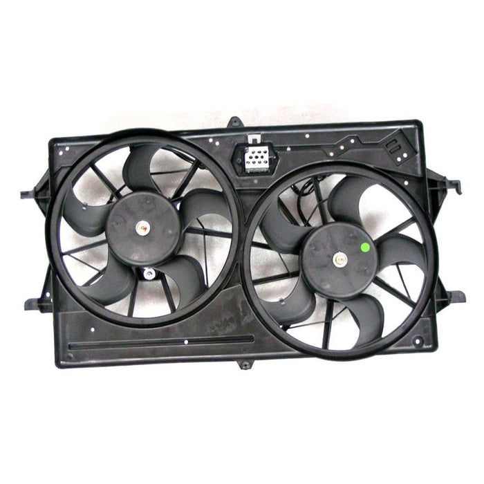 Radiator Fan Assembly for Ford Focus 00-02 w/A/C Double Plug Hole DOHC/SOHC 2.0L Eng.