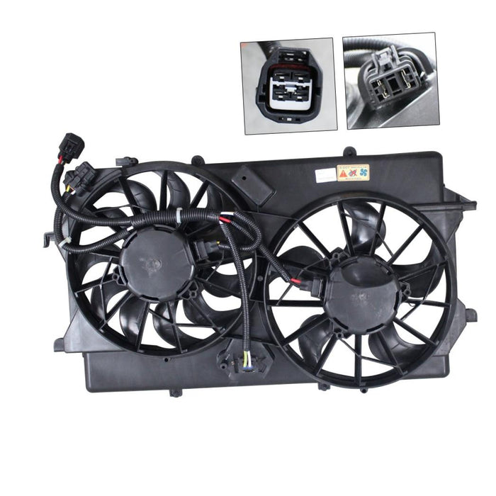 CarPartsDepot New Replacement Parts Front Radiator Cooling Fan Compatible With FORD Focus