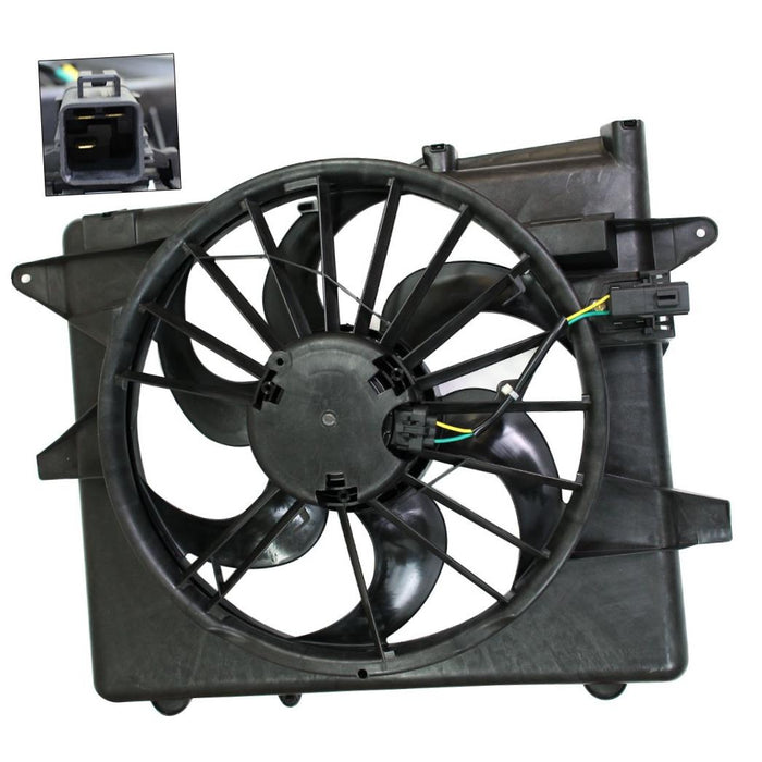 New Front RADIATOR FAN ASSEMBLY For Ford Mustang