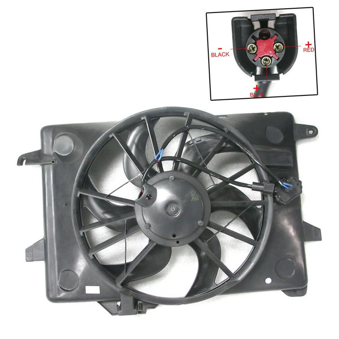 CPP Radiator Cooling Fan Assembly for 00-02 Ford Crown Victoria, Lincoln Town Car, Mercury Grand Marquis FO3115121