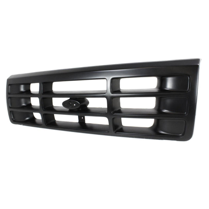 CarPartsDepot, Front Grille Black Full-Size Truck Unprimed, 400-18128-PM FO1200173 F4TZ8200A