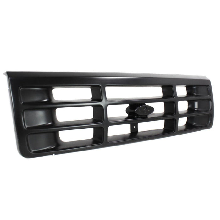 CarPartsDepot, Front Grille Black Full-Size Truck Unprimed, 400-18128-PM FO1200173 F4TZ8200A