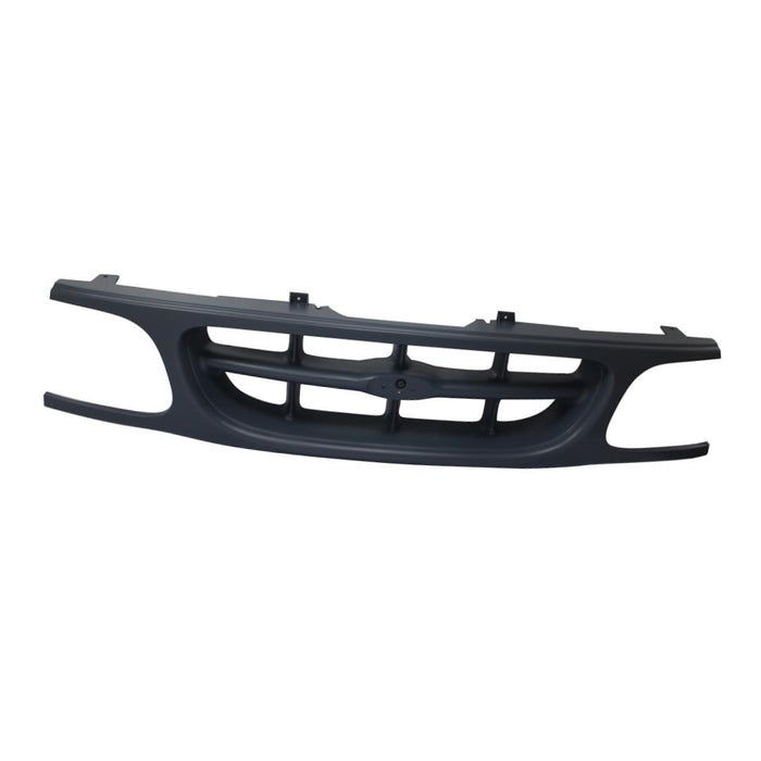 CarPartsDepot, Front Grille With Both Extension Dark Gray Plastic Body Parts, 400-18500 FO1200375 F87Z8200VAA