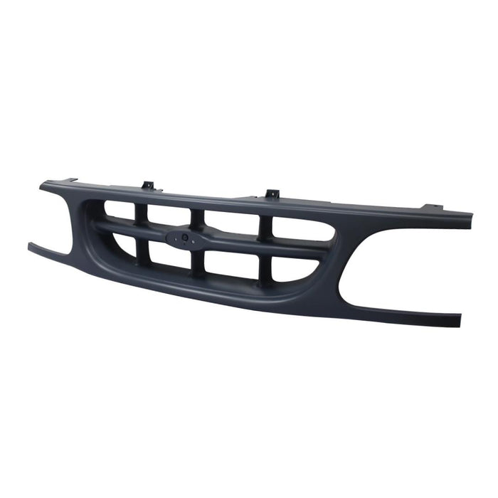 CarPartsDepot, Front Grille With Both Extension Dark Gray Plastic Body Parts, 400-18500 FO1200375 F87Z8200VAA