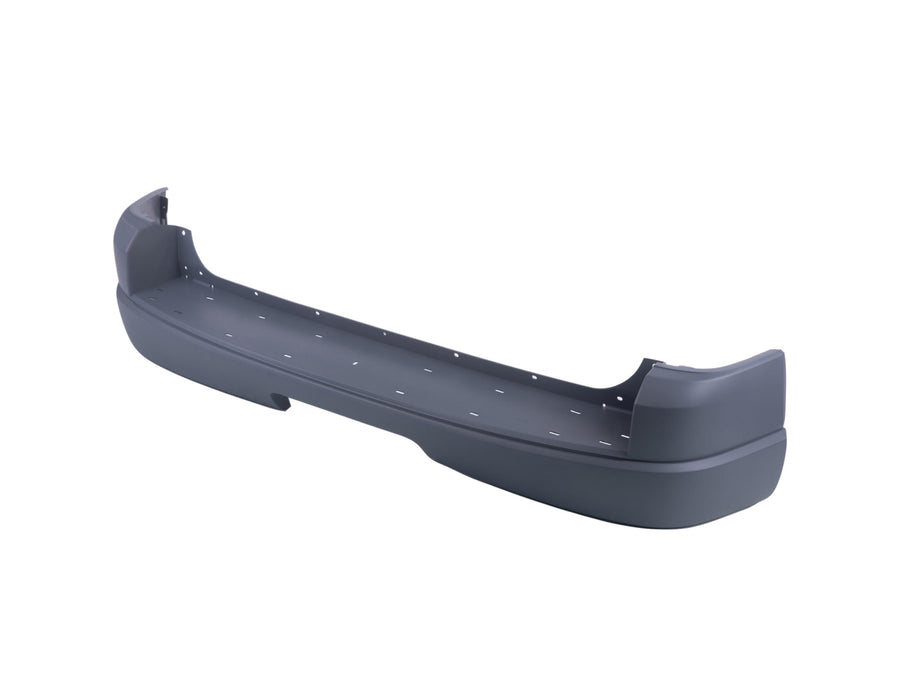 CarPartsDepot 352-181837-20, 4Dr Rear Bumper Upper Partial Primered Cover Text Gray Wo Sensor