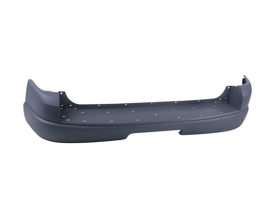 CarPartsDepot 352-181837-20, 4Dr Rear Bumper Upper Partial Primered Cover Text Gray Wo Sensor