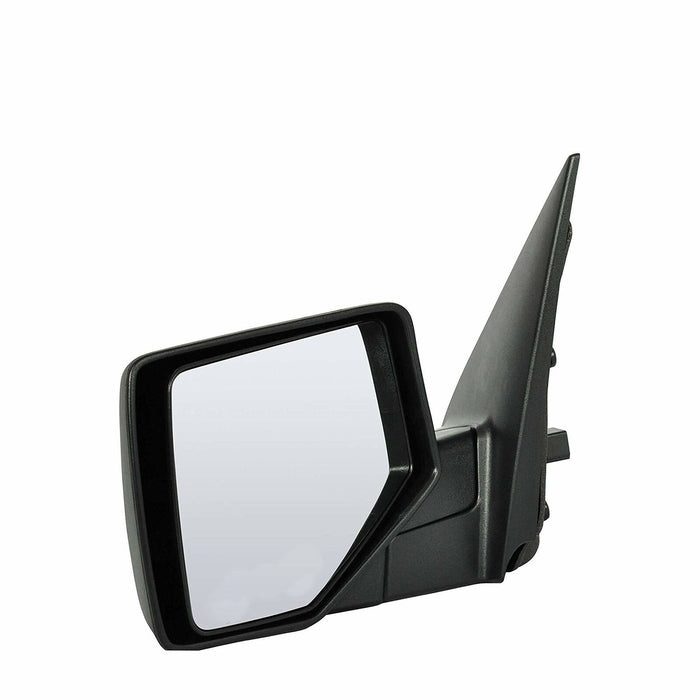 New Replacement Parts Rear View Driver Side Left Mirror Compatible With 2006-2010 Explorer Non-Heated Power With Textured Black Cover and Puddle Lamp Fits FO1320271 6L2Z17683BAA