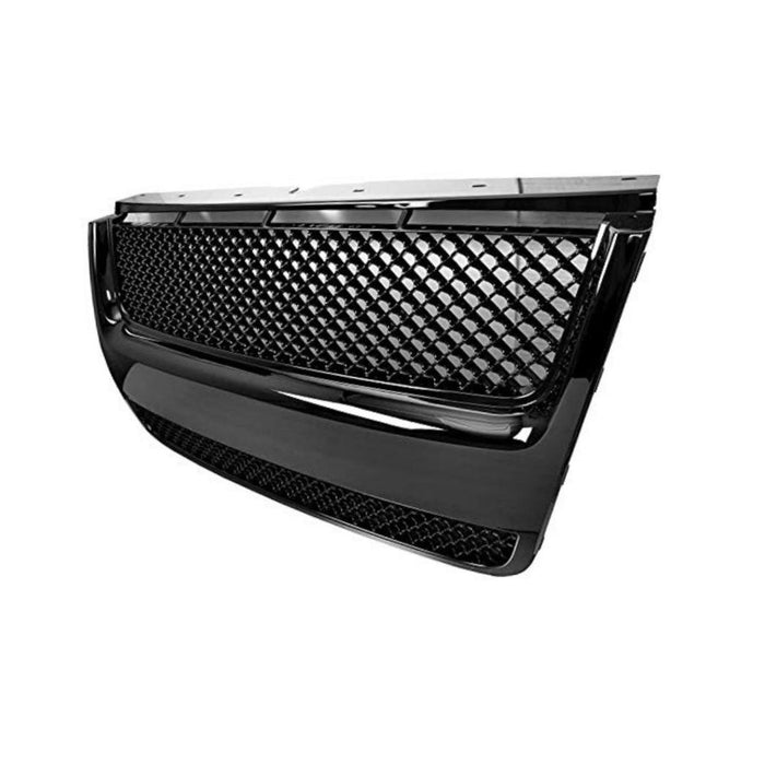 2007-2010 Compatible With FORD Explorer Sport Trac Front GRILLE Mesh Glossy Black