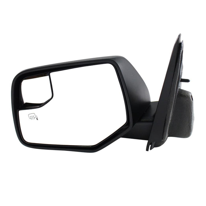 CarPartsDepot New Replacement Parts Front Left Driver Side Power Heated With Integrated Spotter Mirror Textured Side View Door Mirror Compatible With FORD Escape Compatible With MERCURY Mariner