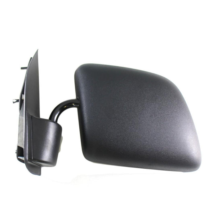 1992-2006 Ford Econoline Van E150, E250, E350 Manual Black Textured (Goose Neck Style) Folding Rear View Mirror Left Driver Side (1992 92 1993 93 1994 94 1995 95 1996 96 1997 97 1998 98 1999 99 2000 00 2001 01 2002 02 2003 03 2004 04 2005 05 2006 06)