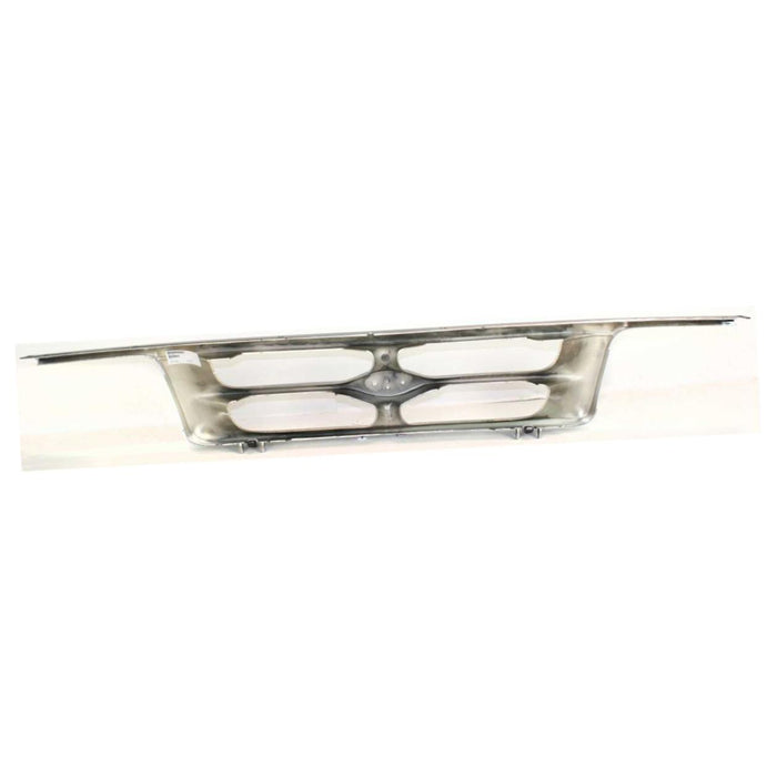 CarPartsDepot 400-18520, Grill Grille Painted Titanium Plastic Chrome Trim Styleside 2Wd FO1200317 F57Z8200KK