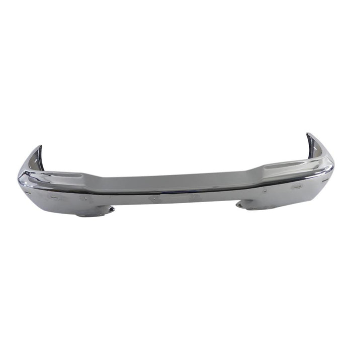 Front Bumper Compatible with 1998-2000 Ford Ranger Chrome Styleside with Pad Holes