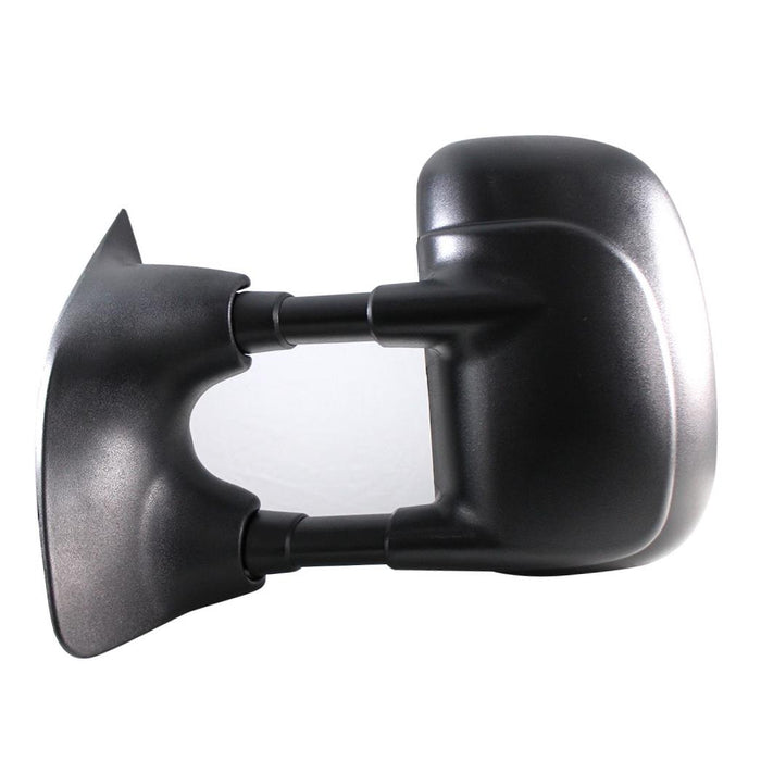 Compatible with Ford F-Series Super Duty Driver Side Towing Mirror, Power, Single-Swing Type, Textured Black