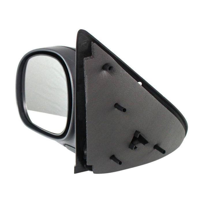 New Replacement Parts Front Left Driver Side Manual Textured Side View Door Mirror Contour Style Compatible With FORD F-150 Regular/Super Cab Fits FO1320278 1L3Z17683HAA