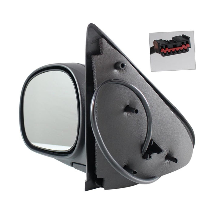 New Replacement Parts Front Left Driver Side Power W/O Signal Lamp Smooth Side View Door Mirror Contour Type Compatible With FORD F-150 Regular/Super Cab Fits FO1320277 1L3Z17683EAA