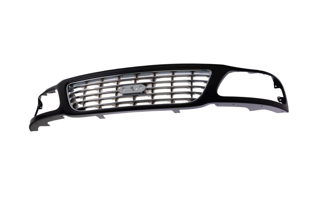 2004-2004 Compatible With FORD F-150 Heritage Front Grille FO1200423 Chrome Chrome/black