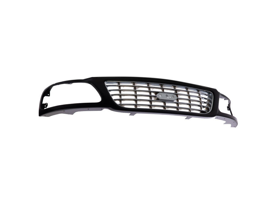 2004-2004 Compatible With FORD F-150 Heritage Front Grille FO1200423 Chrome Chrome/black