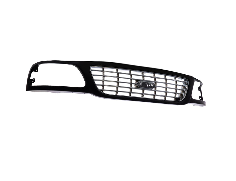 2004-2004 Compatible With FORD F-150 Heritage Front Grille FO1200423 Chrome Chrome/black