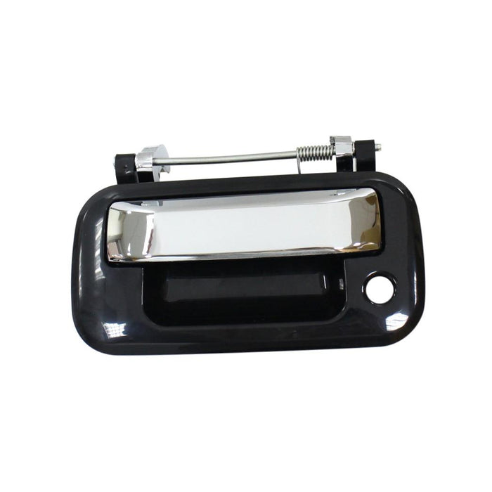 CarPartsDepot New Replacement Parts Rear Black Housing Chrome Lever Tail Gate Handle Compatible With FORD F-150