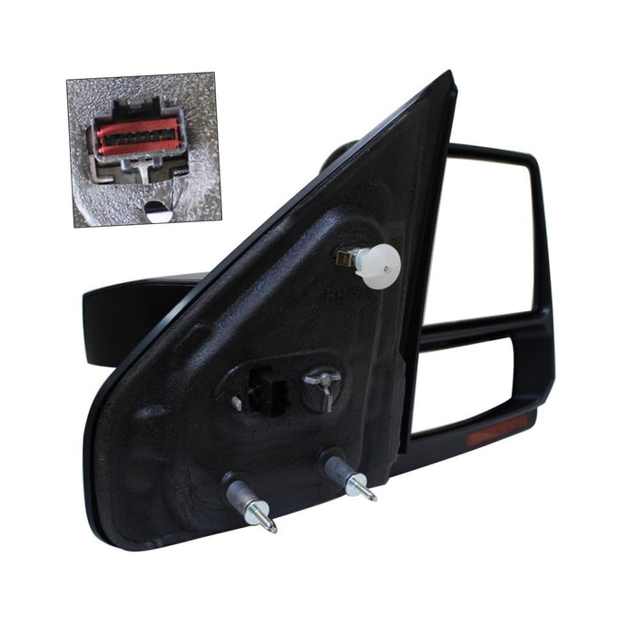 New Replacement Parts Front Right Passenger Side Power Heated With Signal Lamp With Puddle Lamp With Memory Side View Door Mirror Compatible With FORD F-150 Fits FO1321387 9L3Z17682CAPTM