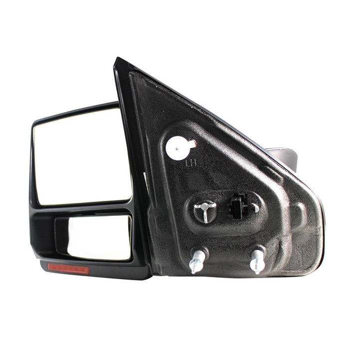 Drivers Power Tow Side Mirror Heated Memory Signal Puddle Lamp Chrome Cover Replacement for 2008-2014 Ford F150 Pickup Truck 9L3Z17683EC AutoAndArt