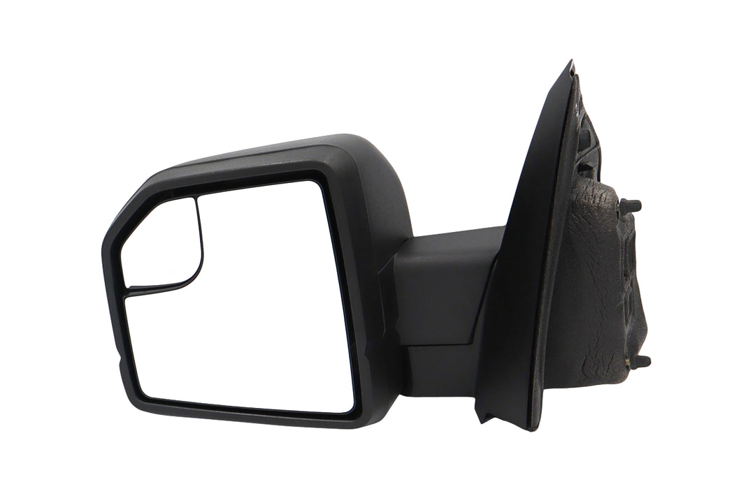 New Driver Side Door Mirror Compatible With Ford F150 15 16 17 18 F-Series Pickup Truck Manual Glass Manual Folding Textured Black Cover Without Heated Without Signal Light In Housing