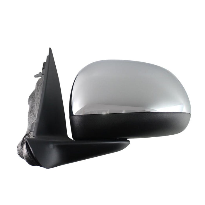 Drivers Power Side View Mirror Heated Blind Spot Glass with Chrome Cover Replacement for Fiat 68225416AA