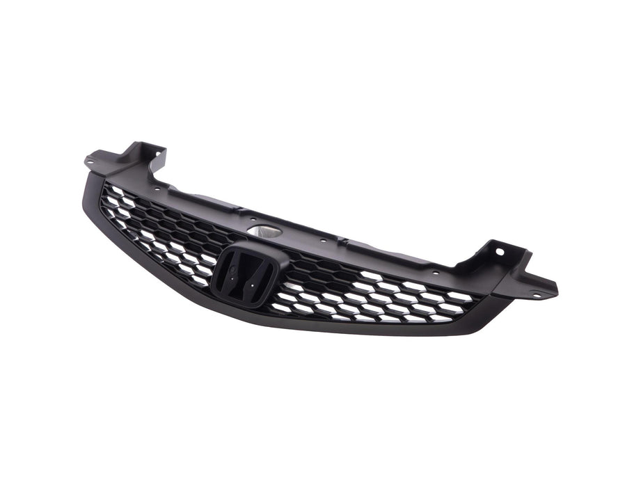 CARPARTSDEPOT 12 13 Compatible With HONDA Civic 2DR Coupe Front Grille HO1200209 Matte Black Mesh Grid Pattern