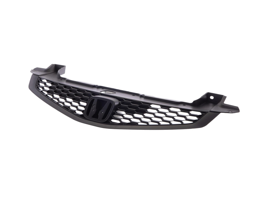 CARPARTSDEPOT 12 13 Compatible With HONDA Civic 2DR Coupe Front Grille HO1200209 Matte Black Mesh Grid Pattern